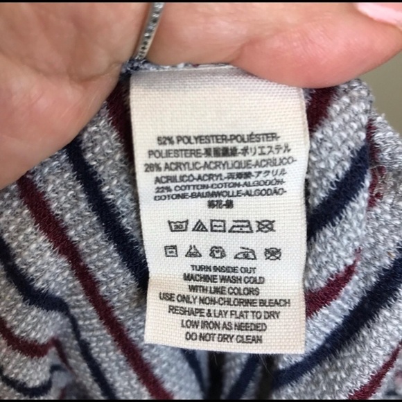 Free people box oversize striped top Sz S - Picture 5 of 5